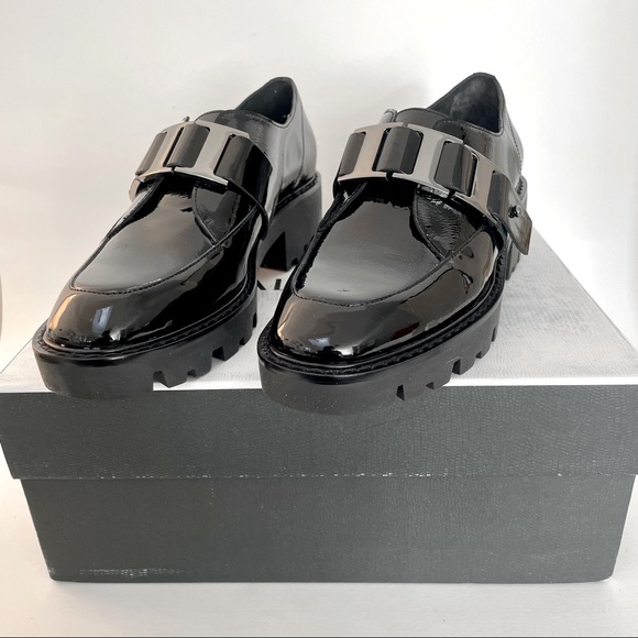 Donald Pliner Black Leather Eames Loafers (sz. 6) - Picture 5 of 6